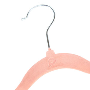 Σετ από 6 κρεμάστρες από βελουτέ terracotta 