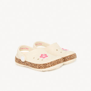 Σαμπό με λουλούδι και σόλα από φελλό για κορίτσι 