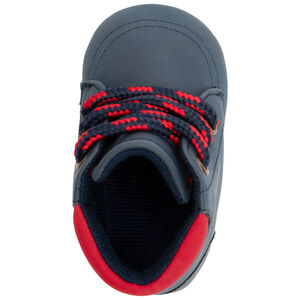 Μποτάκια μαλακά μπλε marine για bebe αγόρι με κορδόνια 