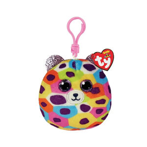 Squishy Beanies Giselle Χνουδωτό Κλιπ Λεοπάρδαλη Πολύχρωμο TY 