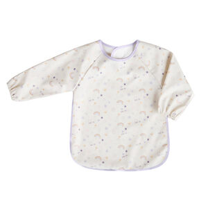 Bavoir tablier imperméable imprimé arcs-en-ciel 