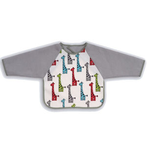 X-Treme Baby Σαλιαρα Πετσετα Πλαστικο Με Μανικια 30 X 34 Cm Καμηλοπαρδαλη 