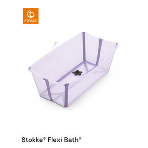 Πτυσσόμενη μπανιέρα Flexi Bath lavender για μωρά 0 έως 4 ετών με αντιολισθητική βάση 