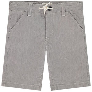 Βερμούδα από υφασμάτινο με ρίγες για αγόρι 