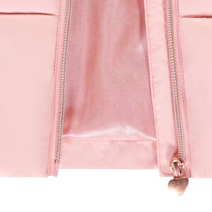 Γιλέτ χωρίς μανίκια σε μονόχρωμο ύφασμα για κορίτσι 