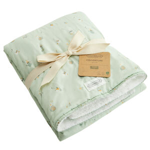 Διπλής όψης πράσινη κουβέρτα 70 x 100 cm Promenade Bucolique 