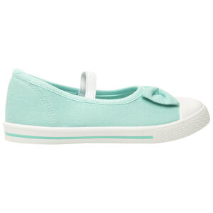 Μπαμπάς σε τουρκουάζ πάνινο με φιόγκο και λάστιχο για κορίτσι 