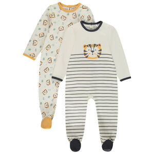 Σετ από 2 φορμάκια τίγρης για αγόρι bebe με διαφορετικά ανοίγματα ανάλογα με την ηλικία 