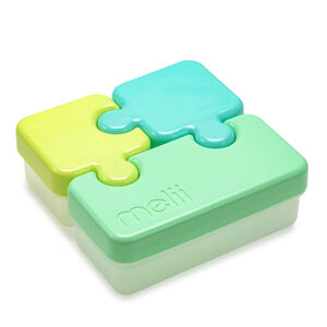 Φαγητοδοχείο Παζλ (Bento) Lime/Mint/Blue Melli 