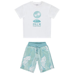 Σετ 2 τμχ. με σχέδιο φοίνικες για αγόρι 