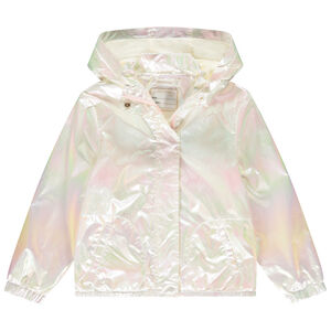 Αδιάβροχο ιριδίζον με επένδυση από jersey για κορίτσι 