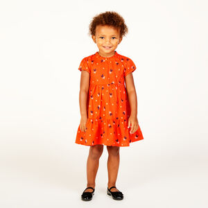 Φόρεμα κοντομάνικο με σχέδιο καρδιές για κορίτσι μωρό 