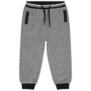 Παντελόνι jogging πλεκτό πικέ με εφέ chiné για μωρό αγόρι 