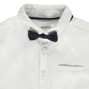 Γιορτινό πουκάμισο με φιόγκο για αγόρι 