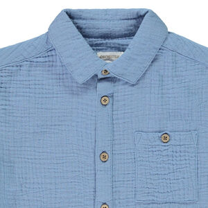 Πουκάμισο μακρυμάνικο σε ύφασμα tetra για αγόρι 