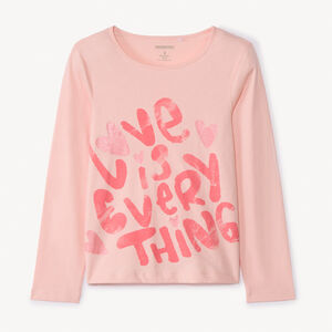 Μπλούζα με μακριά μανίκια και λαμπερή φαντασία για κορίτσι 