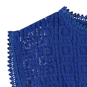 Αμάνικο φόρεμα από κρεπ και δαντέλα 