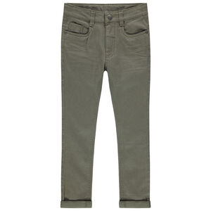 Slim παντελόνι από twill με εφέ crinkle για αγόρι 