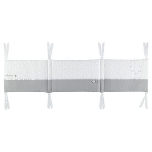 Προστατευτικό κρεβατιού 3 πανέλων με φαντεζί σχέδιο και κεντημένη κουκουβάγια 