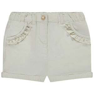 Σορτς με βολάν τσέπες για bebe κορίτσι 