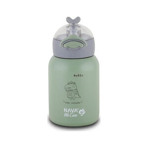 Θερμός Μπουκάλι Ανοξείδωτο “We Care” Πράσινο 350ml Nava  