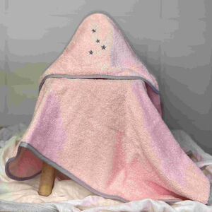 Kάπα-Μπουρνούζι Fox Ροζ -ABO  