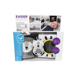 Βρεφικο Βιβλιο Με Ασπρομαυρη Σχεδιαση Savannah Black & White Book 