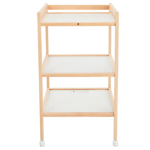 "Τραπέζι αλλαγής από λευκό ξύλο με 2 ράφια - Pocket 2.0" 