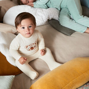 Φορμάκι βελουτέ με φαντεζί σχέδιο για bebe αγόρι 