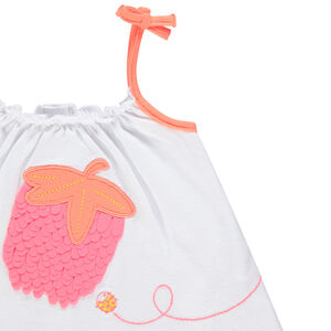 Τουνίκ με σχέδιο φράουλα και κολάν κοντό 