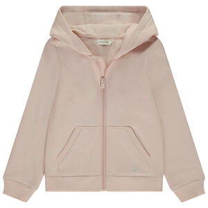 Ζακέτα με κουκούλα από φούτερ για κορίτσι 