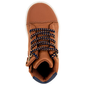 Μποτάκια με φαντεζί κορδόνι και φερμουάρ για bebe αγόρι 