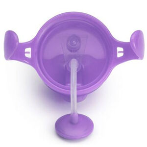 Μεταβατικό κύπελλο με λαβές Munchkin - Click Lock Weighted Straw 207ml, μωβ 