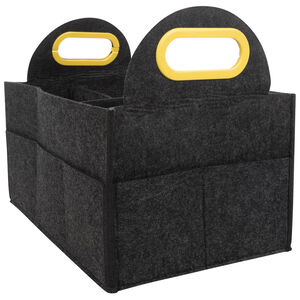 Καλάθι αποθήκευσης από φελτ με διαμερίσματα και λαβές σε σχήμα αυτιών 