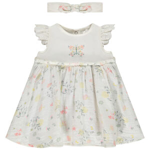 Σετ 2 τεμαχίων με floral σχέδιο για bebe κορίτσι 