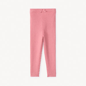 Μακρύ πλεκτό κολάν μονόχρωμο για μωρό κορίτσι 