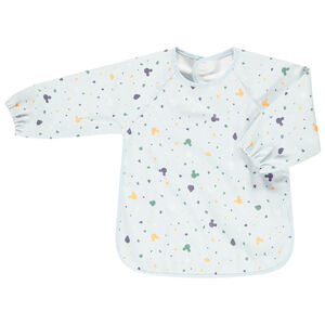 Πλαστικοποιημένο σαλιάρι-ποδιά Disney Mickey με μακριά μανίκια και άνοιγμα με scratch 