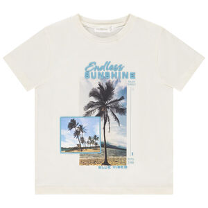 Κοντομάνικο μπλουζάκι με φωτογραφικό σχέδιο και κέντημα για αγόρι 