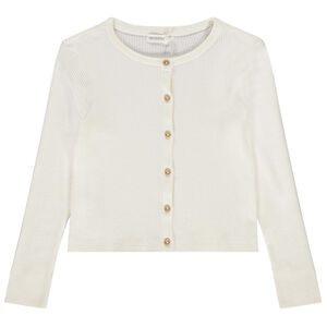 Ζακέτα μακρυμάνικη από πλεκτό με σχέδιο αζούρ για κορίτσι 