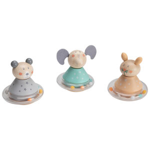 Κουδουνίστρα culbuto με μπίλιες - Πράσινος ελέφαντας 