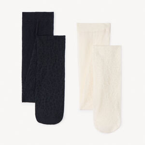 Σετ από 2 λεπτά καλσόν με λεοπάρ σχέδιο για κορίτσι 