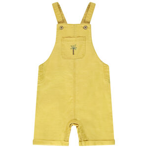 Σαλοπέτα κοντή πάνινη με κέντημα για bebe αγόρι 