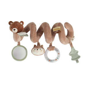 Σπείρα δραστηριοτήτων Roi des Forêts με 4 μικρά παιχνίδια για μωρά από τη γέννηση, εύκολη στην ανάρτηση στο καρότσι, κρεβάτι ή κάθισμα αυτοκινήτου 