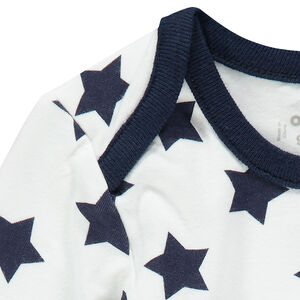 Σετ με 5 κορμάκια με μακρυά μανίκια με σχέδιο/μονόχρωμα. 