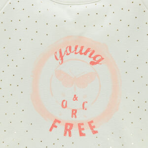 Φούτερ με σχέδια από ελαφρύ φλις  