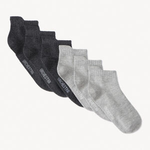 Σετ 6 ζευγάρια μονόχρωμες κοντές κάλτσες για αγόρι 