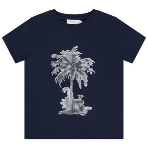 Κοντομάνικο μπλουζάκι με ρεαλιστικό κέντημα για αγόρι 