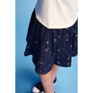 Φόρεμα bi-matière 2 σε 1 με σχέδιο κερασιών για μωρό κορίτσι 