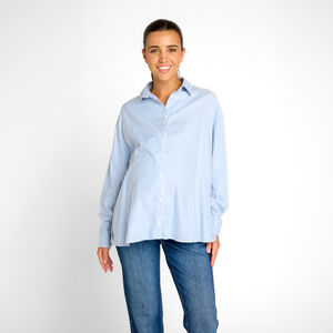 Μακρυμάνικο ριγέ πουκάμισο για γυναίκες 