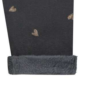 Κολάν επενδεδυμένο με sherpa και σχέδιο καρδιές για μωρό κορίτσι 